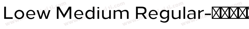 Loew Medium Regular字体转换